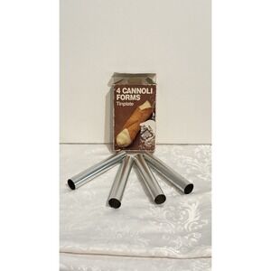 Four Fox Run‎ Cannoli Tinplate Forms Open Box New